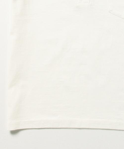 Ray BEAMS（レイビームス）の「◇REMI RELIEF×Ray BEAMS / 別注 ヘンリー ポケット Tシャツ（Tシャツ/カットソー・レディース・オフホワイト/グリーン系その他/ネイビー・ONE SIZE）」の13枚目の写真