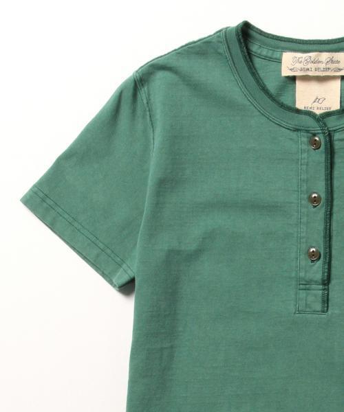 Ray BEAMS（レイビームス）の「◇REMI RELIEF×Ray BEAMS / 別注 ヘンリー ポケット Tシャツ（Tシャツ/カットソー・レディース・オフホワイト/グリーン系その他/ネイビー・ONE SIZE）」の16枚目の写真