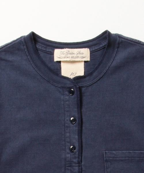 Ray BEAMS（レイビームス）の「◇REMI RELIEF×Ray BEAMS / 別注 ヘンリー ポケット Tシャツ（Tシャツ/カットソー・レディース・オフホワイト/グリーン系その他/ネイビー・ONE SIZE）」の9枚目の写真