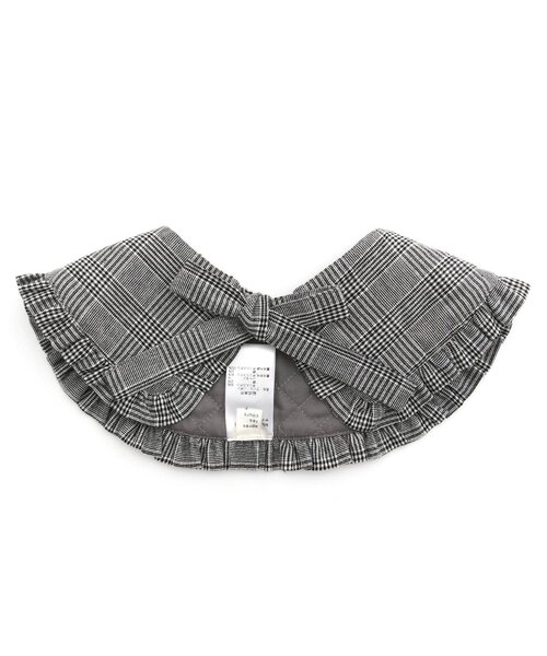 apres les cours(アプレレクール)の「チェック・キルティングフリルつけ襟(付け襟・キッズ・チェック/アイボリー・FREE)」の1枚目の写真