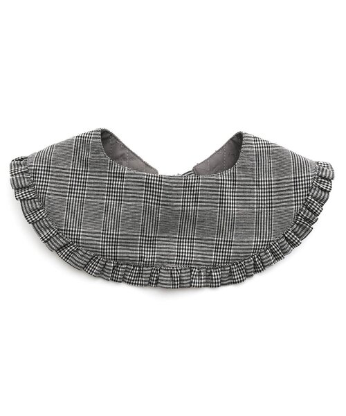 apres les cours(アプレレクール)の「チェック・キルティングフリルつけ襟(付け襟・キッズ・チェック/アイボリー・FREE)」の3枚目の写真