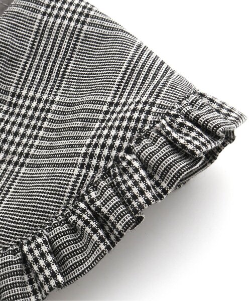 apres les cours(アプレレクール)の「チェック・キルティングフリルつけ襟(付け襟・キッズ・チェック/アイボリー・FREE)」の6枚目の写真