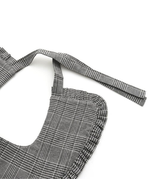 apres les cours(アプレレクール)の「チェック・キルティングフリルつけ襟(付け襟・キッズ・チェック/アイボリー・FREE)」の7枚目の写真