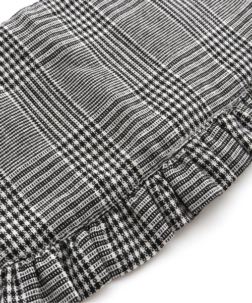 apres les cours(アプレレクール)の「チェック・キルティングフリルつけ襟(付け襟・キッズ・チェック/アイボリー・FREE)」の8枚目の写真