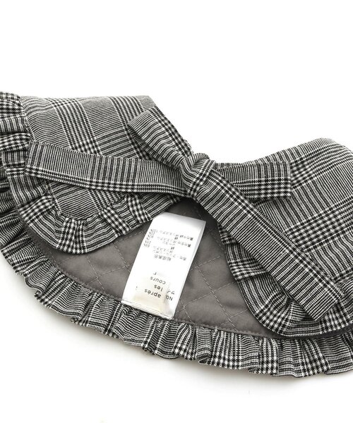 apres les cours(アプレレクール)の「チェック・キルティングフリルつけ襟(付け襟・キッズ・チェック/アイボリー・FREE)」の13枚目の写真