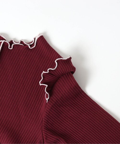 apres les cours（アプレレクール）の「WEB限定 メローフリルドッキングワンピース（ワンピース・キッズ・ドット/その他2/ダークグリーン/レッド・100/130/140/110/120/80/90）」の11枚目の写真