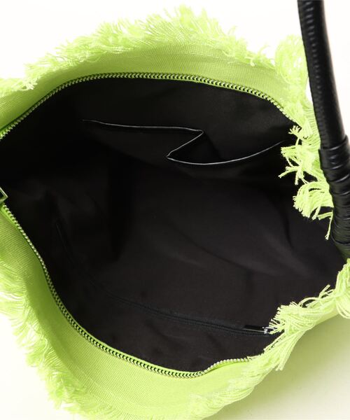 CURI BISCUI（キュリ　ビスキュイ）の「【CURIBISCUI】ワンハンドル キャンバス バッグ（トートバッグ・レディース・ブラック/ライム/オフホワイト・FREE）」の16枚目の写真