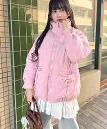 レディースのダウンジャケット/コート（ピンク/桃色系）ファッション