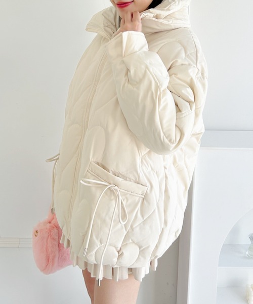 Loueme（ルエム）の「ハートキルティングリボンオーバー