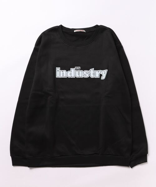 NinaetLina(ニナエリナ)の「裏起毛 industry 英字ロゴトレーナー(スウェット・レディース・ホワイト/ブラック・FREE)」の9枚目の写真