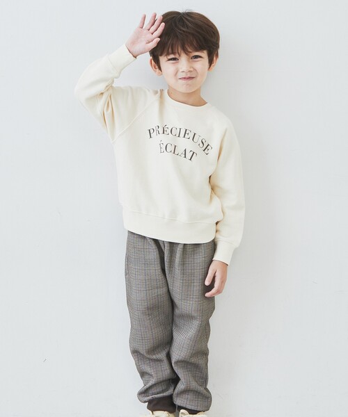 THE SHOP TK （ザ ショップ ティーケー ）の「◆【100-150】アーチロゴ裏毛プルオーバー（スウェット・キッズ・イエロー系その他/チャコールグレー/オフホワイト・15 /13/14/12/11/10）」の10枚目の写真