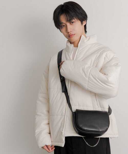 SENSE OF PLACE by URBAN RESEARCH（センスオブプレイスバイアーバンリサーチ）の「フェイクレザーパデットフラップショルダー（ショルダーバッグ・メンズ・アイボリー/ブラック・ONE）」の15枚目の写真