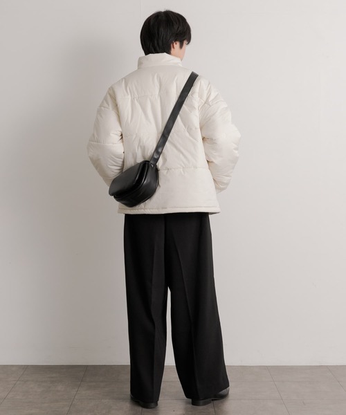 SENSE OF PLACE by URBAN RESEARCH（センスオブプレイスバイアーバンリサーチ）の「フェイクレザーパデットフラップショルダー（ショルダーバッグ・メンズ・アイボリー/ブラック・ONE）」の18枚目の写真