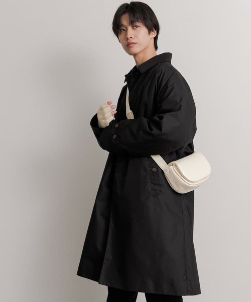 SENSE OF PLACE by URBAN RESEARCH（センスオブプレイスバイアーバンリサーチ）の「フェイクレザーパデットフラップショルダー（ショルダーバッグ・メンズ・アイボリー/ブラック・ONE）」の21枚目の写真