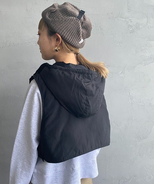 halo commodity（ハロ　コモディティー）の「[HALO COMMODITY/ハロ コモディティー] LIST FLIGHT ニットワッチキャップ（ハット・レディース・ブラック/アイボリー/ブラウン・F）」の14枚目の写真