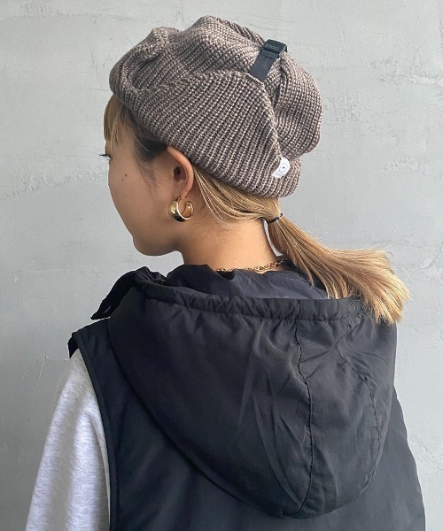 halo commodity（ハロ　コモディティー）の「[HALO COMMODITY/ハロ コモディティー] LIST FLIGHT ニットワッチキャップ（ハット・レディース・ブラック/アイボリー/ブラウン・F）」の18枚目の写真