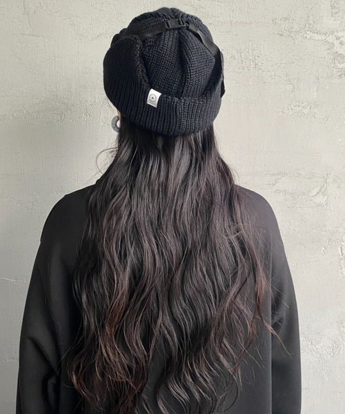 halo commodity（ハロ　コモディティー）の「[HALO COMMODITY/ハロ コモディティー] LIST FLIGHT ニットワッチキャップ（ハット・レディース・ブラック/アイボリー/ブラウン・F）」の10枚目の写真