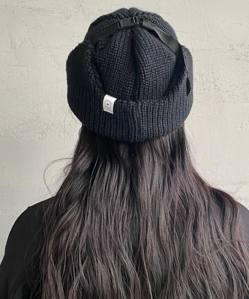 halo commodity（ハロ　コモディティー）の「[HALO COMMODITY/ハロ コモディティー] LIST FLIGHT ニットワッチキャップ（ハット・レディース・ブラック/アイボリー/ブラウン・F）」の11枚目の写真