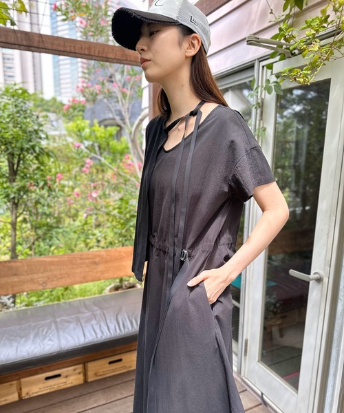 AVIE(アビィ)の「ワッシャーTeeセットデザインワンピース(ワンピース・レディース・グリーン/ブラック・38)」の19枚目の写真
