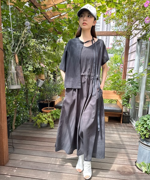 セール】ワッシャーTeeセットデザインワンピース(ワンピース セール】ワッシャーTeeセットデザインワンピース(ワンピース