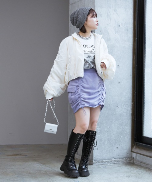 PAGEBOY(ページボーイ)の「フォトロゴロンT(Tシャツ/カットソー・レディース・オフホワイト/パープル系その他・FREE)」の8枚目の写真