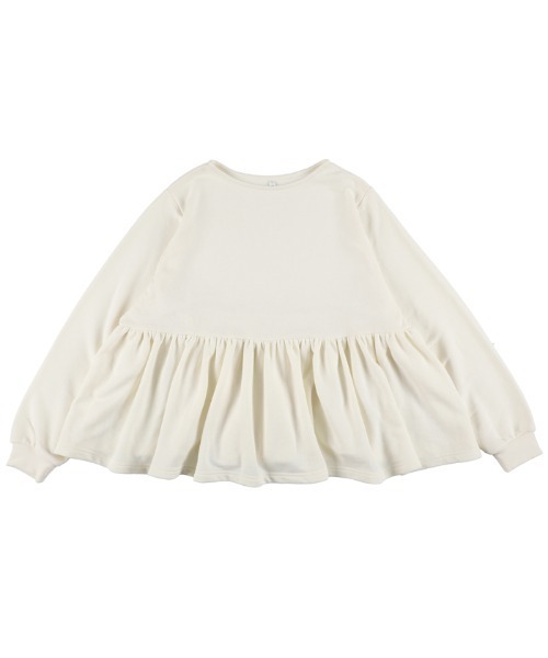 coca（coca）（コカ）の「スウェットギャザートップス（スウェット・レディース・アイボリー/グレー・M/L）」の13枚目の写真