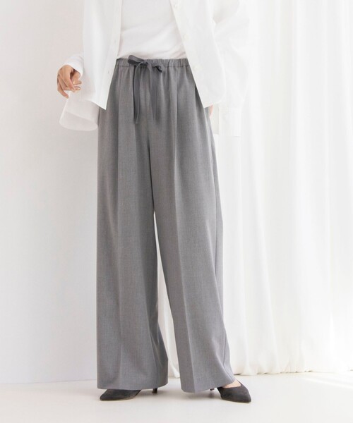 NOLLEY’S(ノーリーズ)の「ウォッシャブルElegantイージーパンツ(その他パンツ・レディース・ブルー系その他7/ライトグレー・36/38/40)」の2枚目の写真