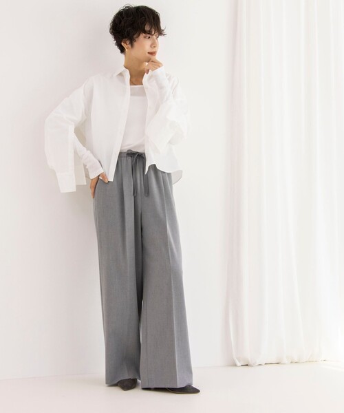 NOLLEY’S(ノーリーズ)の「ウォッシャブルElegantイージーパンツ(その他パンツ・レディース・ブルー系その他7/ライトグレー・36/38/40)」の6枚目の写真