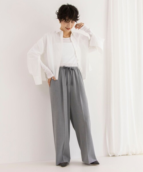 NOLLEY’S(ノーリーズ)の「ウォッシャブルElegantイージーパンツ(その他パンツ・レディース・ブルー系その他7/ライトグレー・36/38/40)」の7枚目の写真