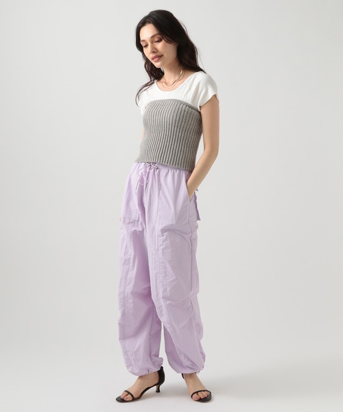 BAYFLOW（ベイフロー）の「リブニットビスチェ（ベスト・レディース・グレー/ブラック・FREE）」の21枚目の写真