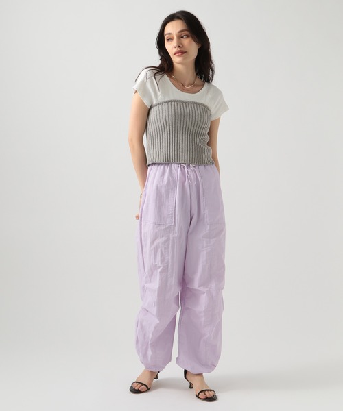 BAYFLOW（ベイフロー）の「リブニットビスチェ（ベスト・レディース・グレー/ブラック・FREE）」の22枚目の写真