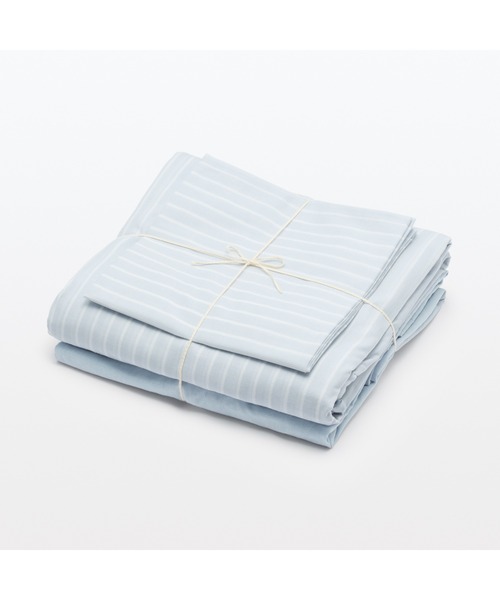 無印良品（ムジルシリョウヒン）の「乾きやすい　ベッド用　カバー３点セット　Ｓ　シングルサイズ用（寝具・メンズ・ピンク系6/グリーン系7/グレー系その他2/ブルー系5・FREE）」の14枚目の写真