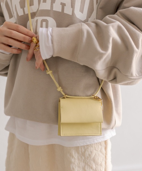 RIVE DROITE（リヴドロワ）の「mini bag（ショルダーバッグ・レディース・ブラック/グリーン/レモンイエロー・FREE）」の3枚目の写真