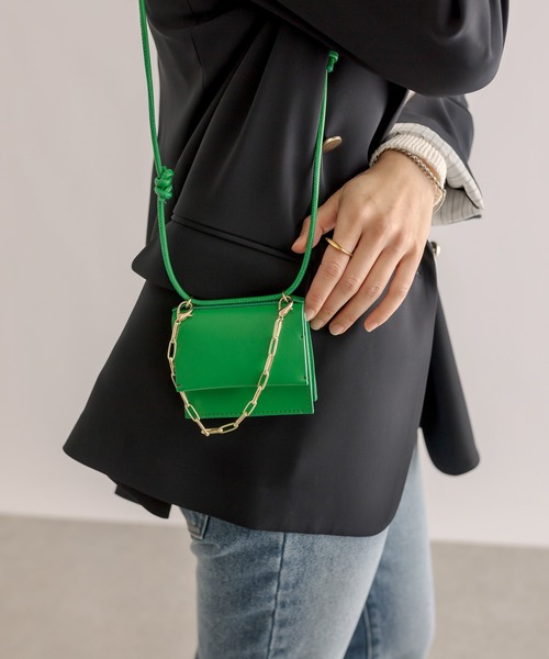 RIVE DROITE（リヴドロワ）の「mini bag（ショルダーバッグ・レディース・ブラック/グリーン/レモンイエロー・FREE）」の7枚目の写真