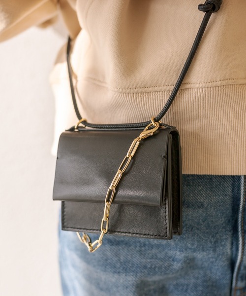 RIVE DROITE（リヴドロワ）の「mini bag（ショルダーバッグ・レディース・ブラック/グリーン/レモンイエロー・FREE）」の4枚目の写真