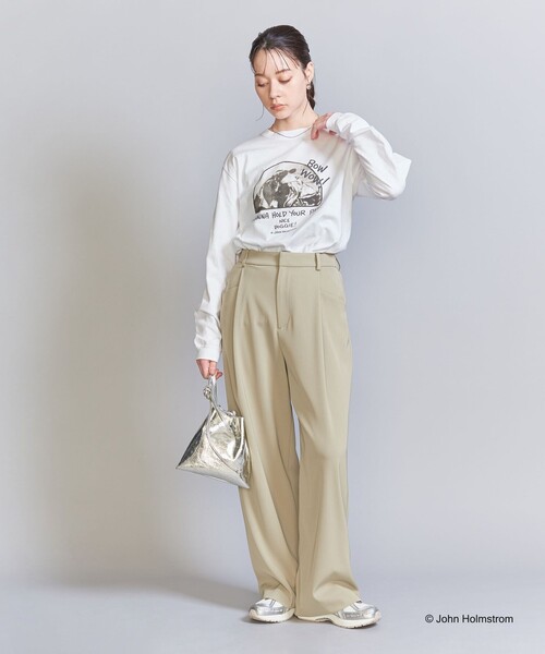 GOOD ROCK SPEED（グッドロックスピード）の「【別注】＜GOOD ROCK SPEED＞John Holmstrom プリント ロングスリーブTシャツ（Tシャツ/カットソー・レディース・イエロー/ホワイト・FREE）」の5枚目の写真