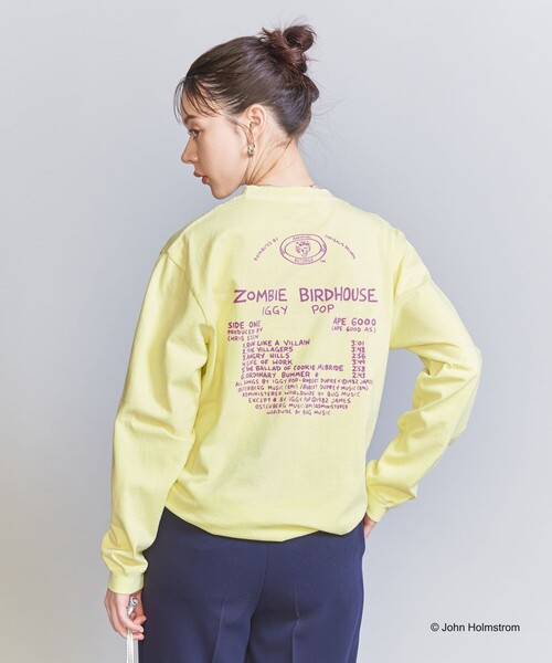 GOOD ROCK SPEED（グッドロックスピード）の「【別注】＜GOOD ROCK SPEED＞John Holmstrom プリント ロングスリーブTシャツ（Tシャツ/カットソー・レディース・イエロー/ホワイト・FREE）」の6枚目の写真