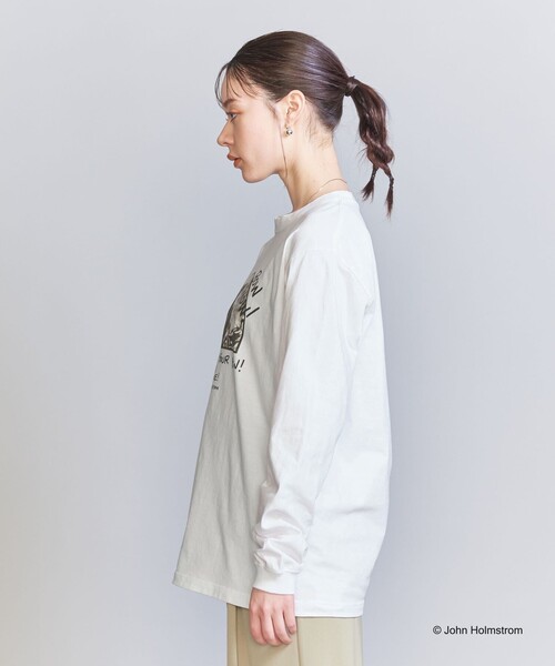 GOOD ROCK SPEED（グッドロックスピード）の「【別注】＜GOOD ROCK SPEED＞John Holmstrom プリント ロングスリーブTシャツ（Tシャツ/カットソー・レディース・イエロー/ホワイト・FREE）」の9枚目の写真