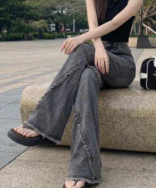 SHEPP（シープ）の「ブラスト加工 フレアブーツカット ダメージ
