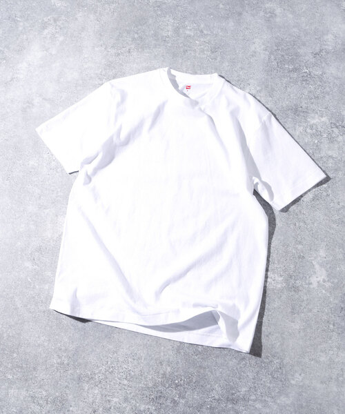 HANES（ヘインズ）の「”2枚セット”HANES (ヘインズ)417別注 2パックTシャツ HM1-Z703S（Tシャツ/カットソー・メンズ・ブラック/ホワイト・MEDIUM/LARGE/SMALL/X-LARGE）」の4枚目の写真