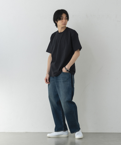 HANES（ヘインズ）の「”2枚セット”HANES (ヘインズ)417別注 2パックTシャツ HM1-Z703S（Tシャツ/カットソー・メンズ・ブラック/ホワイト・MEDIUM/LARGE/SMALL/X-LARGE）」の14枚目の写真
