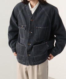 KRIFF MAYER(NtC[)Colorless denim coveralls / m[J[fjJo[I[ unisex(m[J[WPbg)