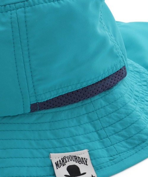 MAKE YOUR DAY（メイクユアデイ）の「保冷剤が入れられるナイロンハット（ハット・キッズ・ピンク/ターコイズブルー/ライム・50/52/54/56）」の4枚目の写真