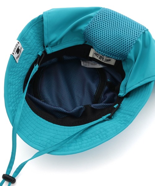 MAKE YOUR DAY（メイクユアデイ）の「保冷剤が入れられるナイロンハット（ハット・キッズ・ピンク/ターコイズブルー/ライム・50/52/54/56）」の17枚目の写真
