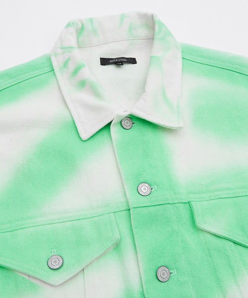 improves（インプローブス）の「スプレー加工 ジージャン（デニムジャケット・メンズ・ブラック/ホワイト系/ホワイト・LARGE/MEDIUM）」の14枚目の写真