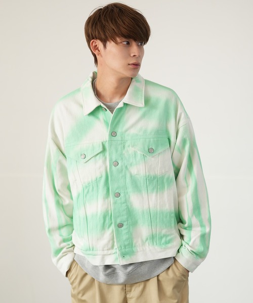 improves（インプローブス）の「スプレー加工 ジージャン（デニムジャケット・メンズ・ブラック/ホワイト系/ホワイト・LARGE/MEDIUM）」の20枚目の写真