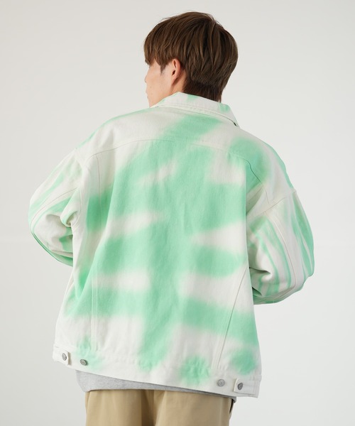 improves（インプローブス）の「スプレー加工 ジージャン（デニムジャケット・メンズ・ブラック/ホワイト系/ホワイト・LARGE/MEDIUM）」の21枚目の写真