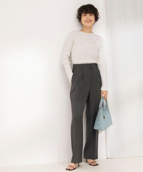 NOLLEY'S ウォッシャブル愛されイージータックワイドパンツ ウォッシャブル愛されイージータックワイドパンツ｜ノーリーズの
