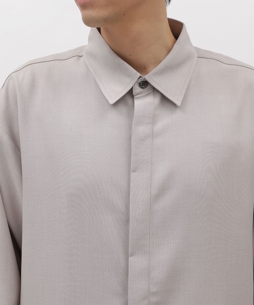 LAKOLE（ラコレ）の「DRYPE比翼長袖シャツ / 993504（シャツ/ブラウス・メンズ・ライトグレー/ブルー/チャコールグレー/グリーン・MEDIUM/LARGE）」の9枚目の写真