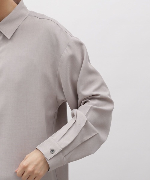 LAKOLE（ラコレ）の「DRYPE比翼長袖シャツ / 993504（シャツ/ブラウス・メンズ・ライトグレー/ブルー/チャコールグレー/グリーン・MEDIUM/LARGE）」の10枚目の写真